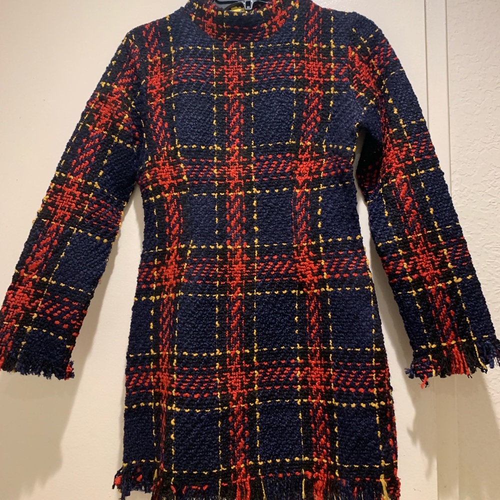 Winter plaid dress